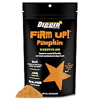 Firm Up Pumpkin for Dogs & Cats, 100% Made in USA, Pumpkin Powder for Dogs, Digestive Support, Apple Pectin, Fiber, Healthy Stool, 1 oz