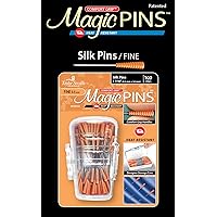 Taylor Seville Originals Comfort Grip Silk Fine Magic Pins-Sewing and Quilting Supplies and Notions-Sewing Notions-100 Count