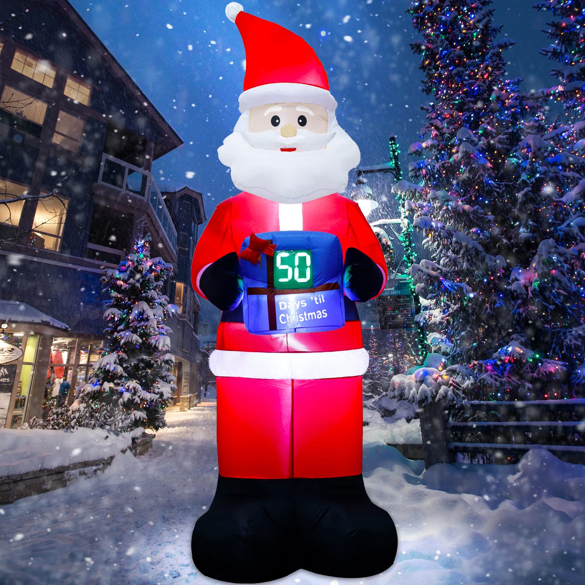 Mua Lulu Home Christmas Inflatable Decoration, 8 FT Blow Up Santa ...