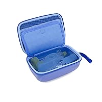 CASEMATIX Blue Travel Case Bag Compatible with Asthma Inhaler, Masks, Spacer Chamber - CASE ONLY, Spacer NOT Included