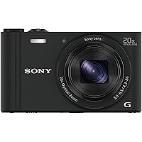 Sony DSCWX350 18 MP Digital Camera (Black) (Renewed)