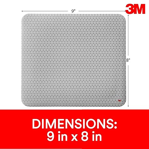 3M Precise Mouse Pad Enhances the Precision of Optical Mice at Fast Speed, 9 in x 8 in (MP114-BSD1)