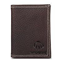 WOLVERINE Men's RFID Blocking Rugged Trifold Wallet (Avail in Cotton Canvas Or Leather)