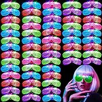 84PCS New Years Eve LED Glasses, Glow in The Dark Party Supplies 2024 for Kids/Adults, Rave Neon Flashing Glasses Light Up New Years Gift for Birthday Carnival New Years Party Decorations