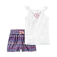 Carter's Baby Girls' 2 Piece Printed Tank Top and Geo Printed Shorts Set 9 Months