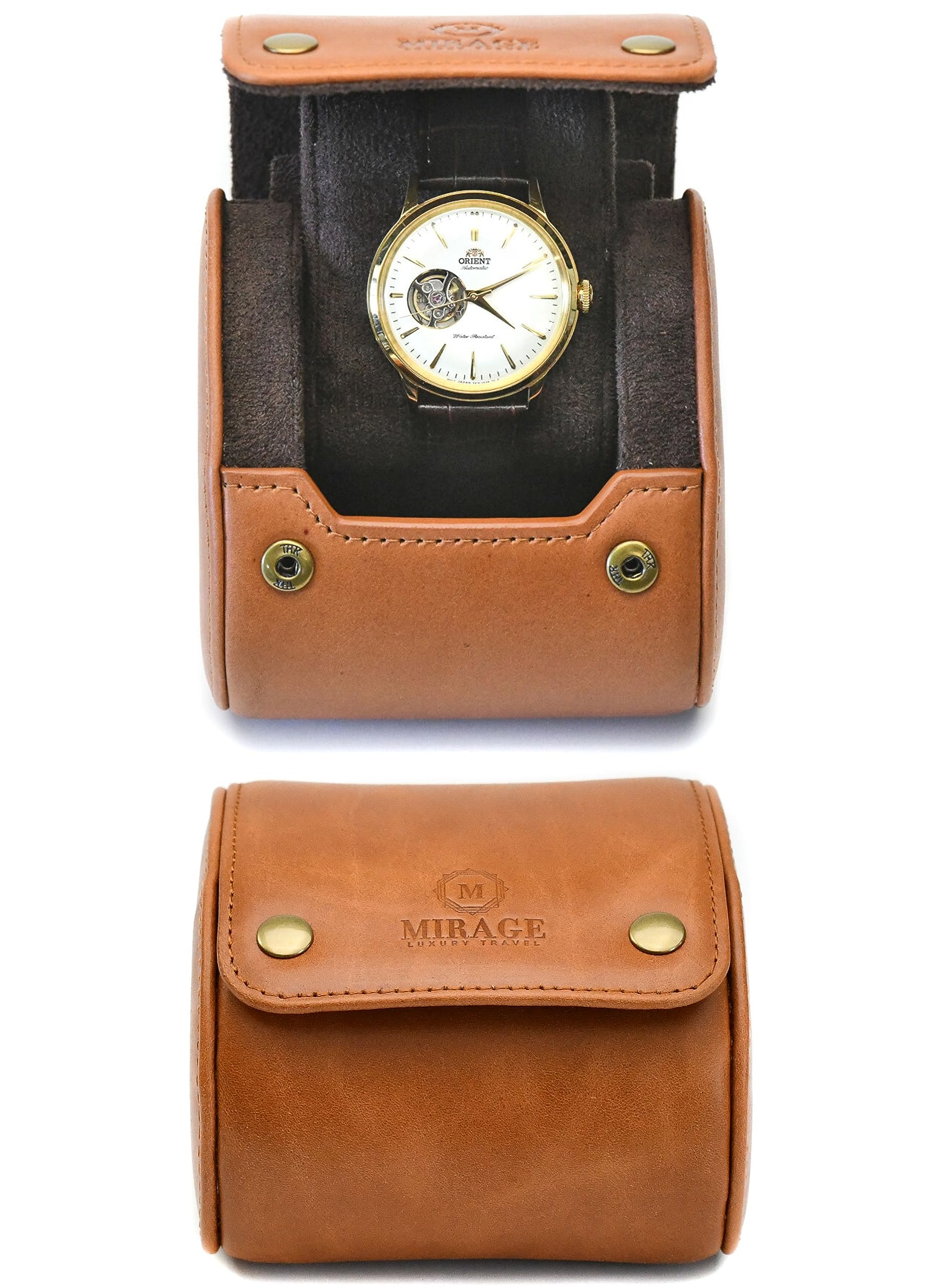 Watch Travel Case Leather - Single 1 Watch Case for Men and Women
