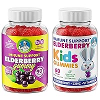 Elderberry Gummies for Kids and Family- Natural Immune System Booster and Health Support with Black Sambucus Elderberries Extract - Vitamin and Zinc Herbal Immunity Boost Supplement for Children