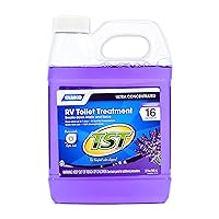Camco TST MAX RV Toilet Treatment | Features a Biodegradable Septic Safe Formula, a Lavender Scent, and is Ideal for RVing, Boating, and More | 32 oz (41552)