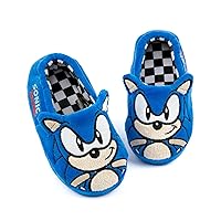 Sonic the Hedgehog Slippers Kids Plush Embroidered Face 3D Character Shoes