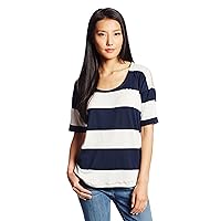 Splendid Women's Luna Lake Stripe Elbow Sleeve Boatneck T-Shirt