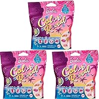 Barbie Color Reveal Baby Doll 5 Surprises Water Reveal Sand & Sun Series (Pack of 3 Bags)