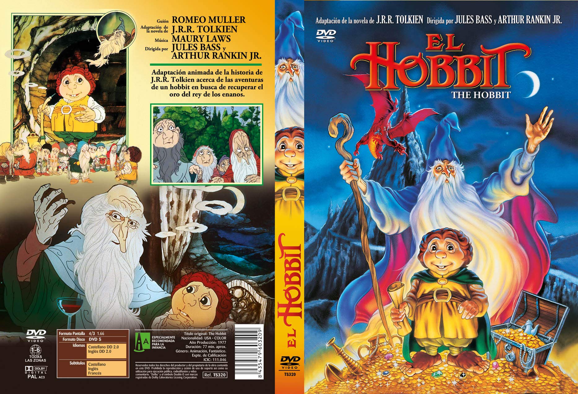 Der Hobbit - The Hobbit - DVD Region 2 - Spanisch Import - English Audio - Kein Deutsche