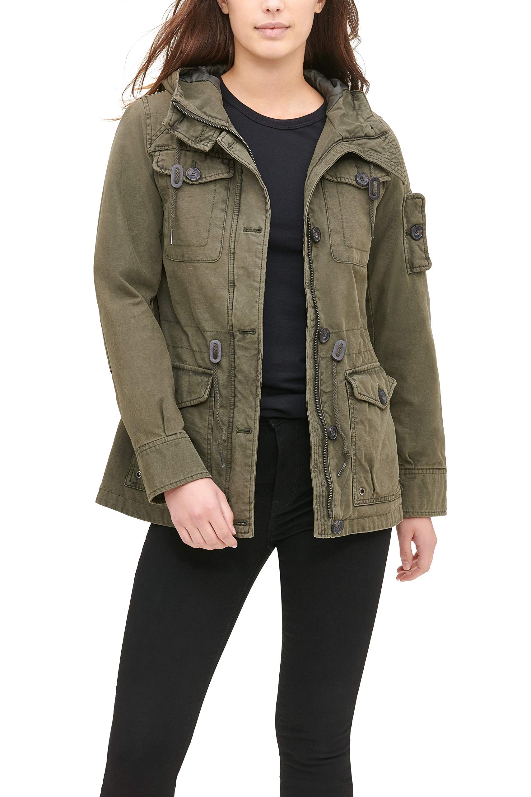 Levi's Women's Cotton Hooded Field Jacket (Standard & Plus Sizes)