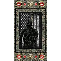 US Marines Corp Fabric Panel 1195-M 24 X 44 Inches