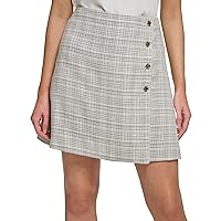 Tommy Hilfiger Women's Plaid Wrap Mini Skirt