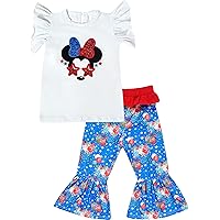 Baby Toddler Little Girls Boutique Clothing Disney Inspired Mouse Top & Pants Outfit Sets