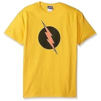 DC Comics Men's The Flash Distressed Logo T-Shirt