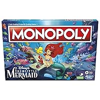 Hasbro Gaming Disney's The Little Mermaid Edition Board Game, 2-6 Players for Family and Kids Ages 8+, with 6 Themed Tokens (Amazon Exclusive)