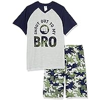 The Children's Place boys Short Sleeve Top And Shorts 2 Piece Pajama Sets