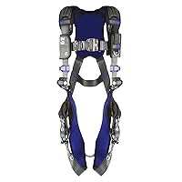 3M DBI-SALA ExoFit X300 Comfort Vest Safety Harness Fall Protection, General Industry, Back D-Ring, Tongue Buckle Leg Strap, Auto-Locking Quick-Connect Chest Buckle, 1140131, 2X