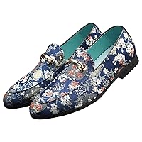 Loafers for Men Slip On Moccasins Smoking Slipper Embroidery Luxury Satin Casual Wedding Prom Dress Shoes