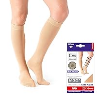Neo G Therapeutic Compression Socks for Women 20-30 mmhg knee high - for spider or varicose veins, swollen legs, feet, ankles, edema. Closed or Open Toe Compressions Socks for Women
