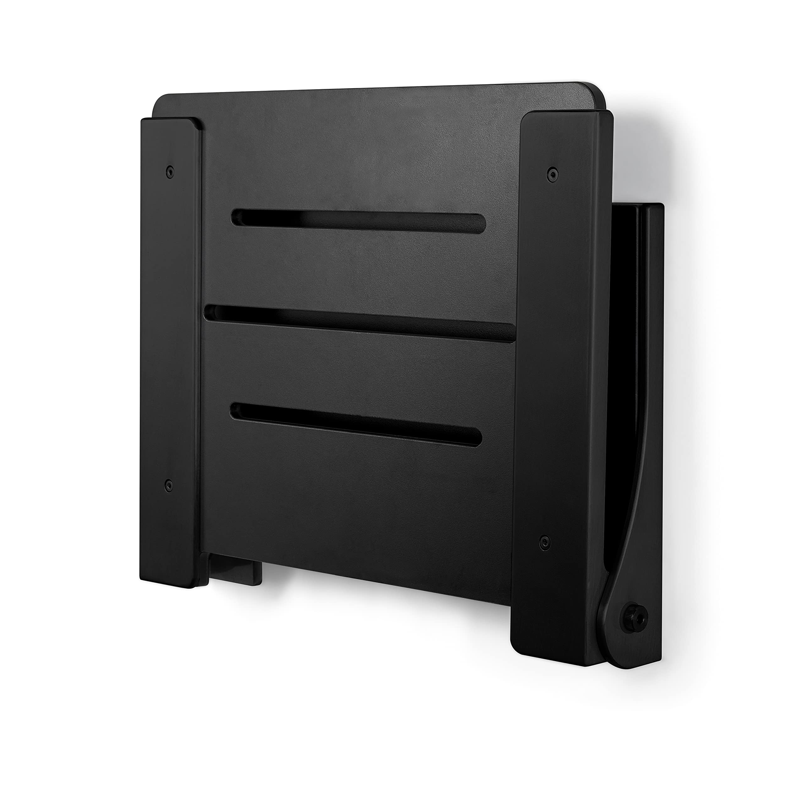 Seachrome SHAF-185155-PBS-S-MB High Back Silhouette Folding Wall Mount Shower Bench Seat with Matte Black Frame