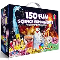 Kids Science Kits with 150 Experiments for Boys Girls, Scientific Toys Gifts Ideas Birthday Christmas, Break Geodes, Volcano, Chemistry Physics Educational STEM Project Activities