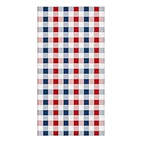 Independence Day Kitchen Towels Set of 1, Absorbent Dish Towel for Kitchen Microfiber Hand Dish Cloths for Drying and Cleaning Reusable Cleaning Cloths 18x28in Blue and Red Buffalo Plaid