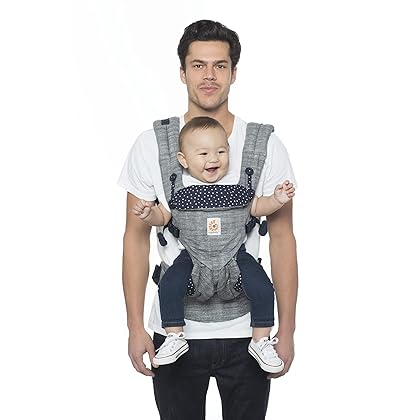 Ergobaby Omni 360 All-Position Baby Carrier for Newborn to Toddler with Lumbar Support (7-45 Pounds), Stardust 6.18x9.13x10.43 Inch (Pack of 1)