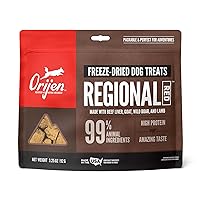 ORIJEN Freeze Dried BEEF RECIPE Dog Treats, WholePrey Ingredients, 3.25oz