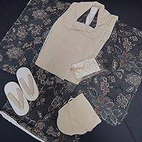 Off-White Black utatane Shichi-Go-San Kimono Coat Sandals Approx. 7.1 inches (18 cm)