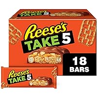 TAKE 5 Pretzel, Peanut and Chocolate Candy Bars, 1.5 oz (18 Count)
