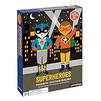Magnetic Dress Up Superheroes – Magnetic Game Board with Mix and Match Magnetic Pieces, Ideal for Ages 3+ – Includes 2 Scenes and 27 Creative Magnetic Pieces