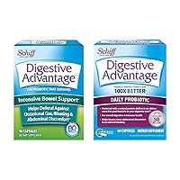 Digestive Advantage Daily Probiotic & IBS Capsule Bundle - Daily Probitic Capsules (80ct Box) & IBS Capsules (96ct Box), Probiotics for Men & Women, for Digestive & Immune Support