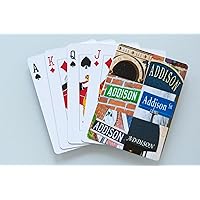 ADDISON Personalized Playing Cards featuring photos of actual signs