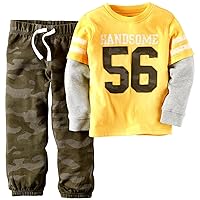Carter's Baby Boys' 2 Piece Graphic 2Fer Set (Baby) - Handsome - 3M