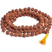 Imagine Mart Rudraksha Mala With Certificate For Wearing And Japa Mala (5 Mukhi Mala, 108 Beads Mala)