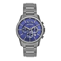 A|X Armani Exchange Chronograph Dress Watch for Men with Stainless Steel, Silicone or Leather Band