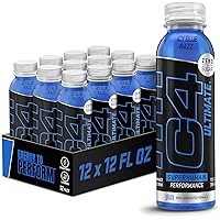 C4 Ultimate Non-Carbonated Zero Sugar Energy Drink, Pre Workout Drink + Beta Alanine, 12 Fl Oz (Pack of 12)