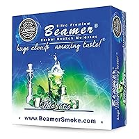 Mojito Flavor 100% Tobacco and 100% Nicotine Free. Ultra Premium 50G Beamer Herbal Shisha Molasses + Beamer Smoke Limited Edition Sticker