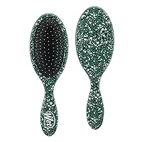 Wet Brush Original Detangler Hair Brush - Supercharged Emerald - All Hair Types - Ultra-Soft IntelliFlex Detangler Bristles Glide Through Tangles with Ease - Pain-Free Comb for Men & Women