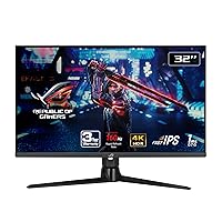 ASUS ROG Strix 32” HDMI 2.1 DSC Gaming Monitor (XG32UQ) - 4K UHD (3840 x 2160), Fast IPS, 160Hz, 1ms, G-SYNC compatible, FreeSync Premium Pro, DisplayPort, USB, DisplayHDR600, Variable Overdrive