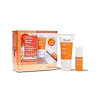 Murad The Glow Infusers - 2-Piece Trial Size Set ($44 value) - Essential-C Cleanser 2Oz & Vita-C Glycolic Serum 0.33Oz -Vitamin, Antioxidant Hyperpigmentation Treatment