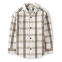 Gymboree Boys' and Toddler Long Sleeve Plaid Button Up Shirts