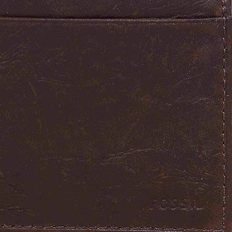 Men's Leather Bifold Wallet with Coin Pocket for Men