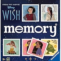 Ravensburger memory Disney Wish - 22595 - Der Gedächtnisspiel-Klassiker für die ganze Familie ab 3 Jahren bei dem kein Wunsch unerfüllt bleibt, White