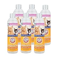 Arm & Hammer Complete Care Fresh Dental Water Additive for Cats - Cat Dental Care Solution for Bad Breath, Includes Cat Toothpaste Enzymatic Action, Ideal for Cat Grooming Supplies, 8 Fl Oz - 6 Pack
