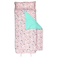 Stephen Joseph, Toddler All Over Print Nap Mat with Soft Blanket and Removable Pillow for Boys & Girls, Kids Sleeping Bag for Elementary, Daycare, Preschool with Carry Handle