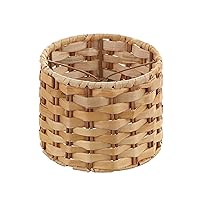 Aspen Creative 50501-1, Drum Clip-On Chandelier Lamp Shade, Natural Banana Leaf, 5